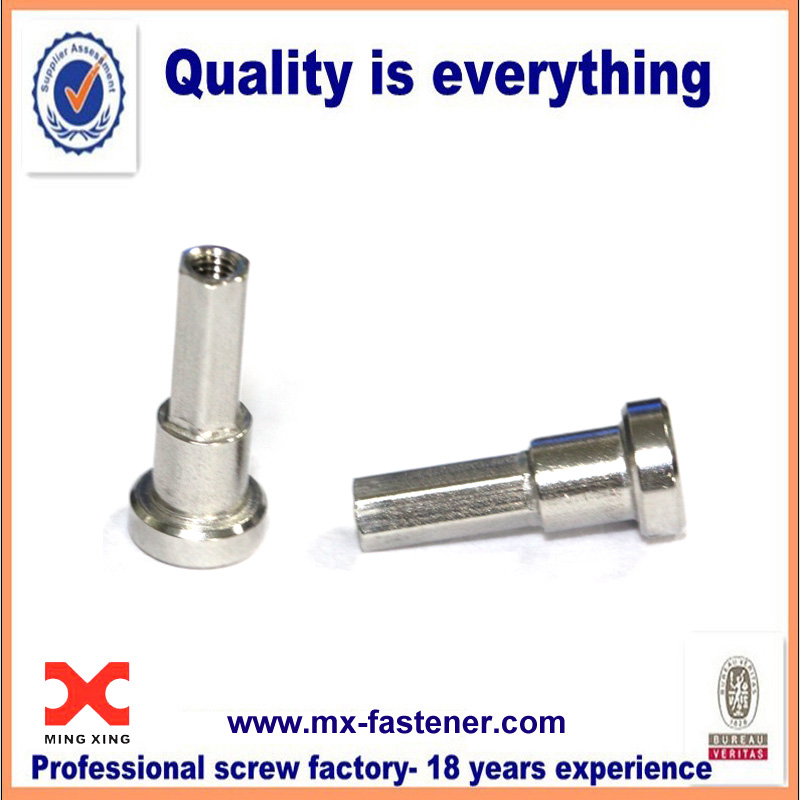 Stainless steel 304 lathe part with insert thread