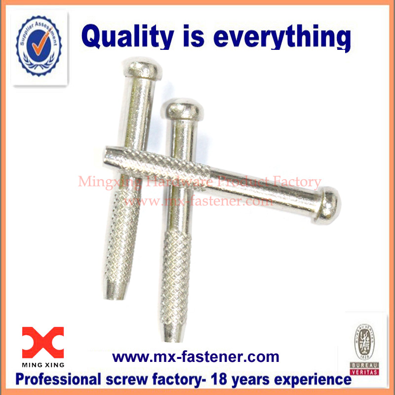 Customized round head knurling nails