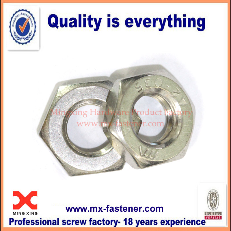 Hex stainless steel A2 nuts