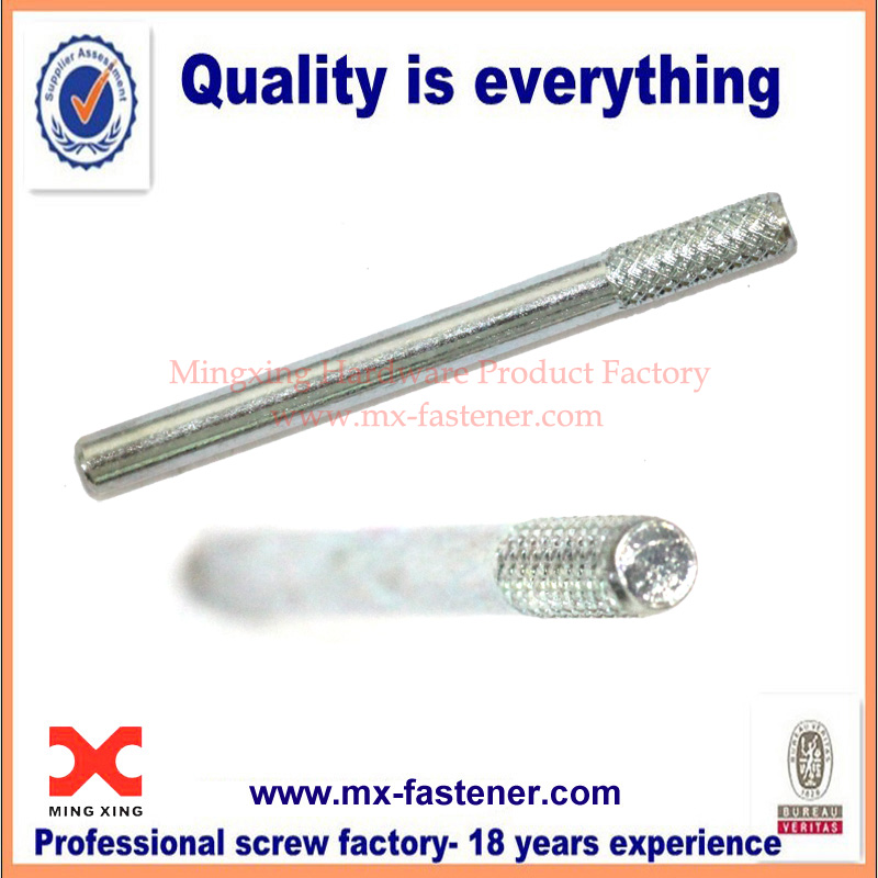 Stainless steel knurled pins